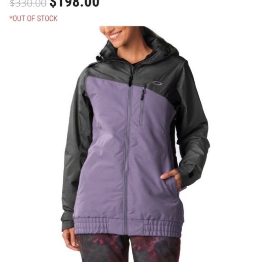 Oakley purple and black Quebec insulated jacket